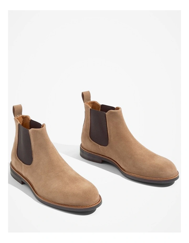 Suede Pull-On Boot in Bracken image 3