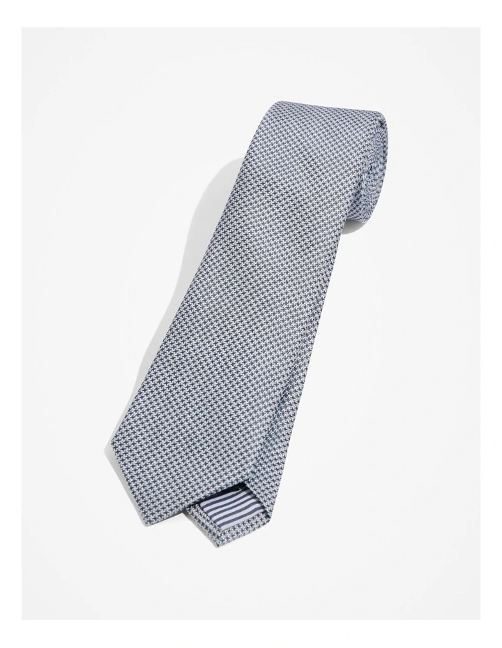 Puppytooth Tie in Mid Blue image 1