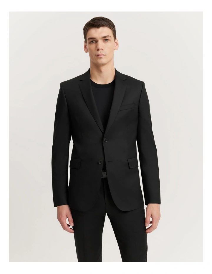 Regular Fit Travel Jacket in Black image 4