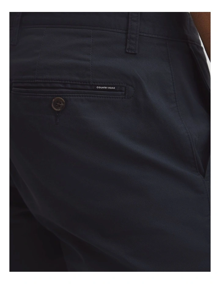 Australian Cotton Slim Fit Stretch Chino in Navy image 2