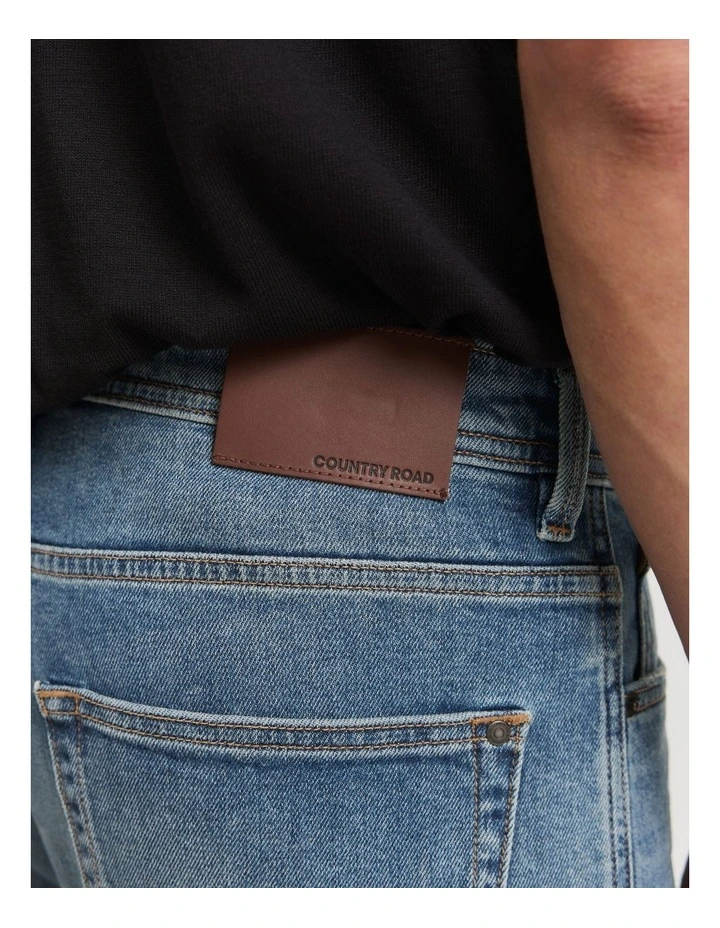Denim Short in Mid Blue image 2