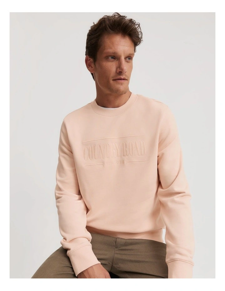 Country Road Verified Australian Cotton Heritage Sweaters In Soft Pink