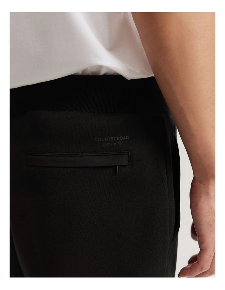 Double Knit Jogger in Black image 3