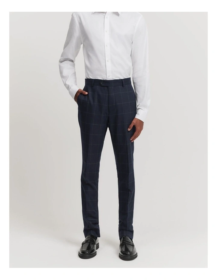 M.A Dainty Provador Check Pant - Red/Navy Check main image 1