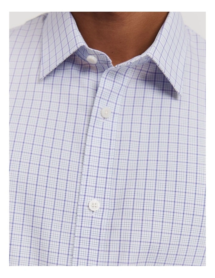 Multi Check Travel Shirt in Lavender image 3