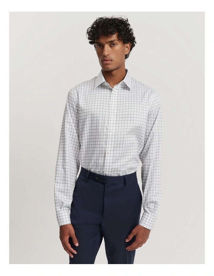 Grid Travel Shirt in Black image 1