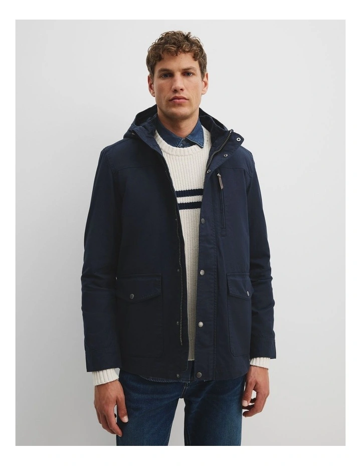 Canvas Parka in Navy image 2