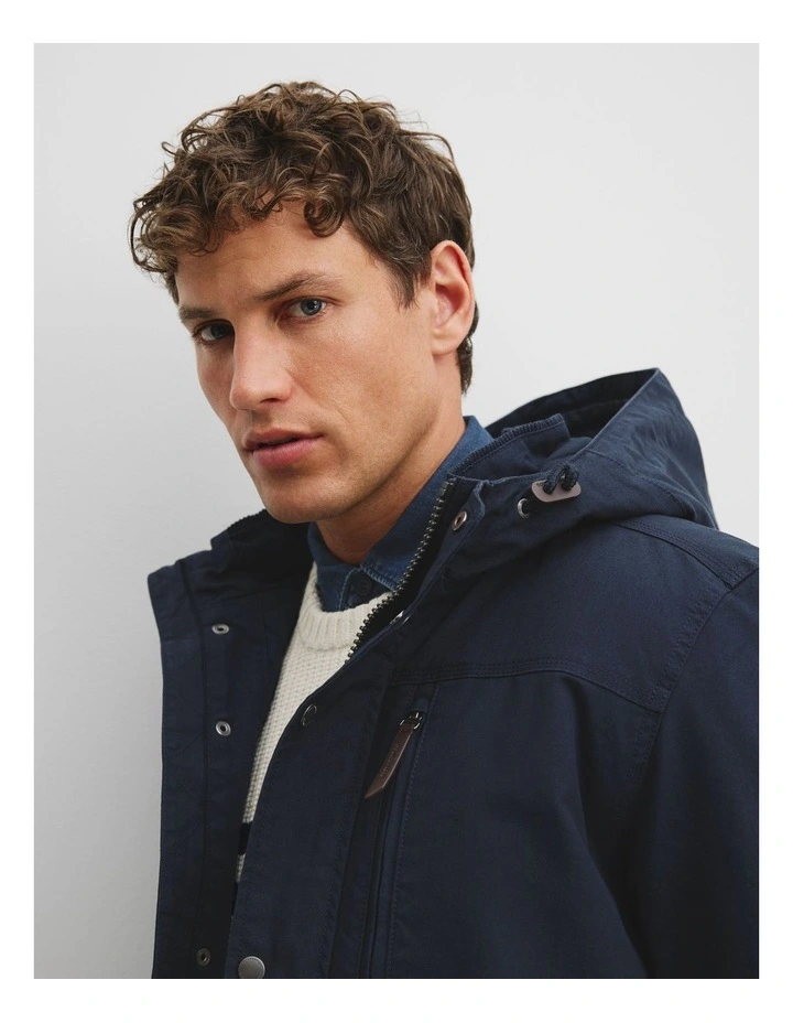 Canvas Parka in Navy image 3