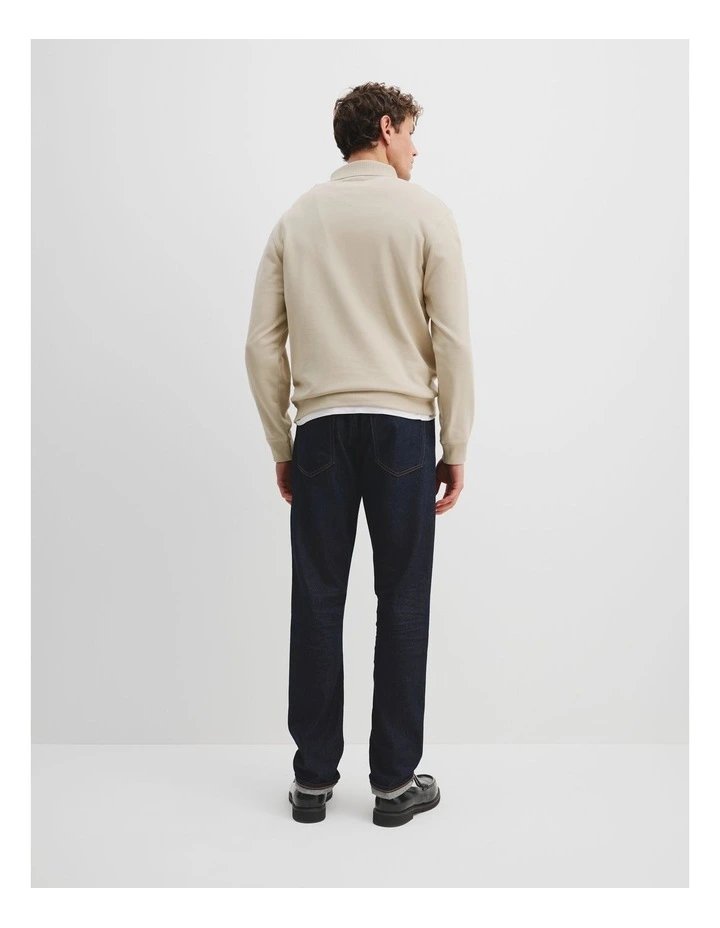 Cotton Polo Sweat in Clay image 4