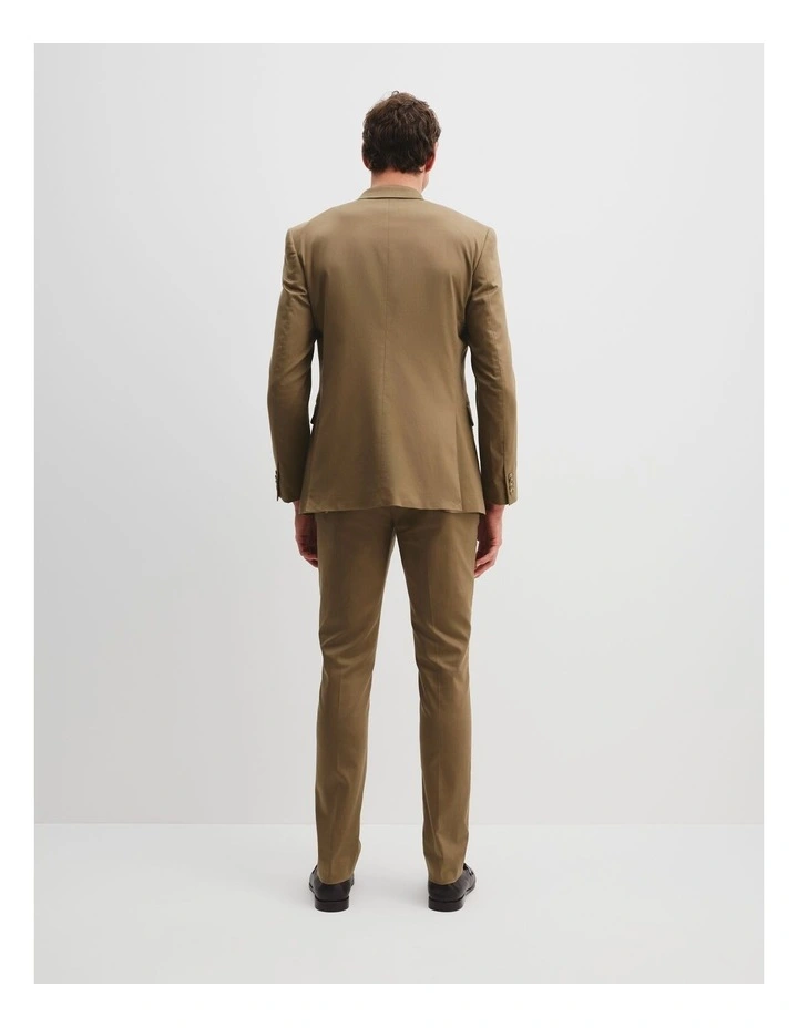 Regular Fit Lyocell Blend Jacket in Mushroom image 5