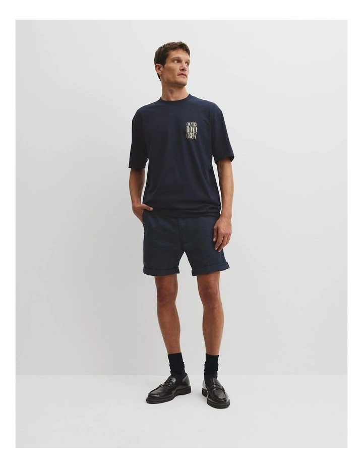 Australian Made 90s Reissue Crewwear T-Shirt in Navy image 3