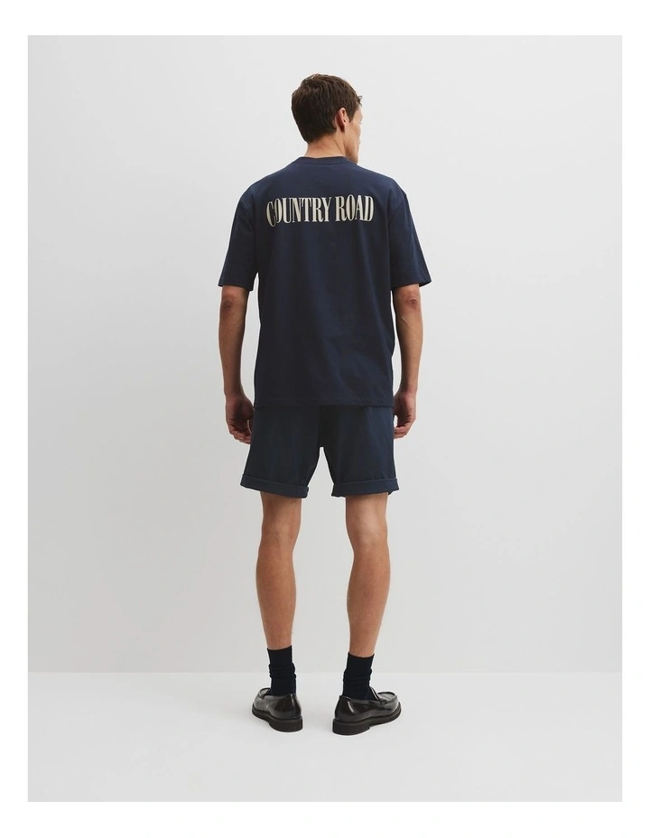 Australian Made 90s Reissue Crewwear T-Shirt in Navy image 4