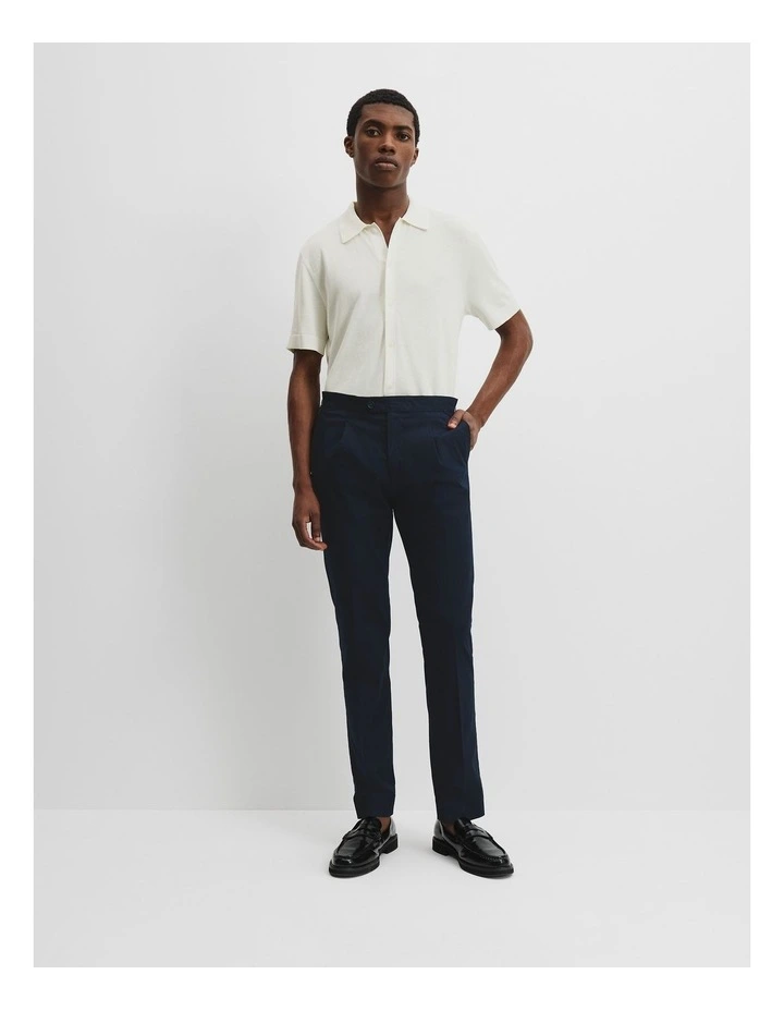 Cotton Twill Pant in Navy image 1