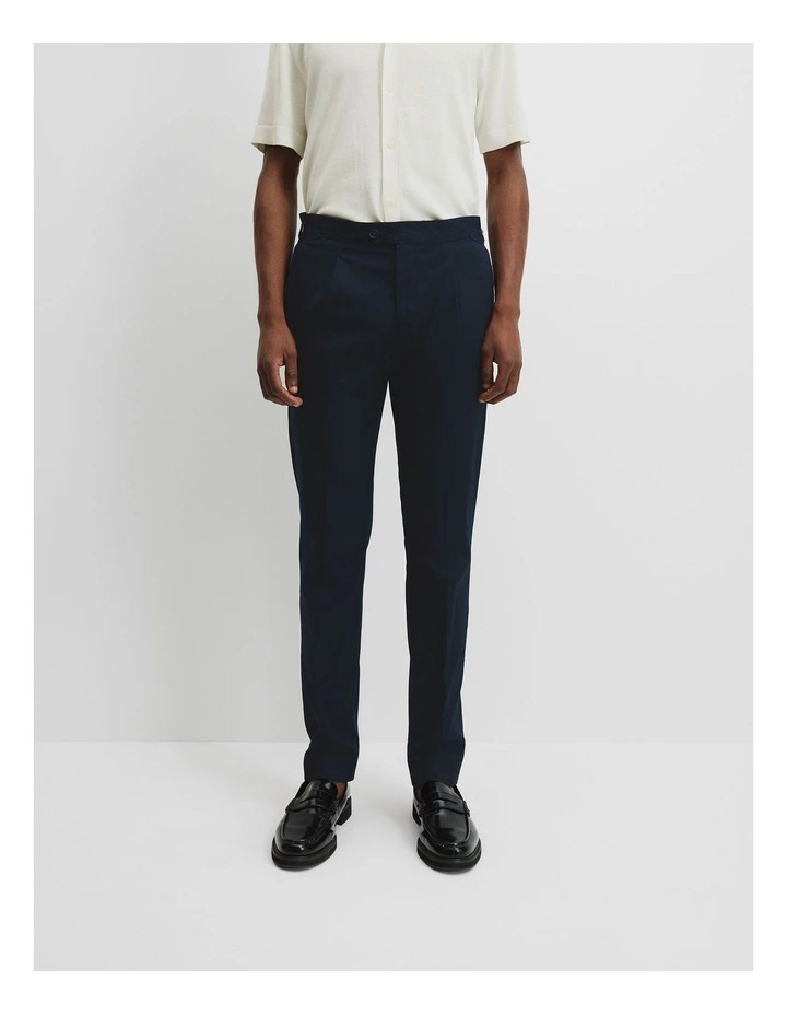 Cotton Twill Pant in Navy image 2