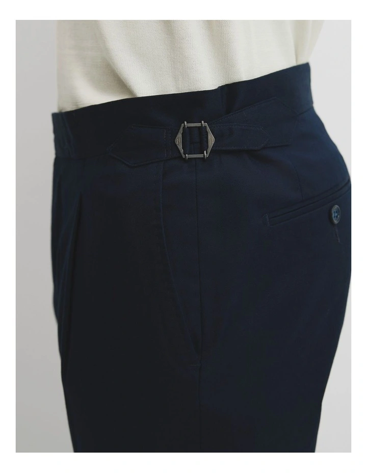 Cotton Twill Pant in Navy image 3