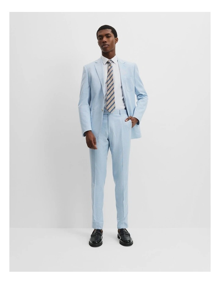 Cotton Chambray Pant in Chambray Blue image 1