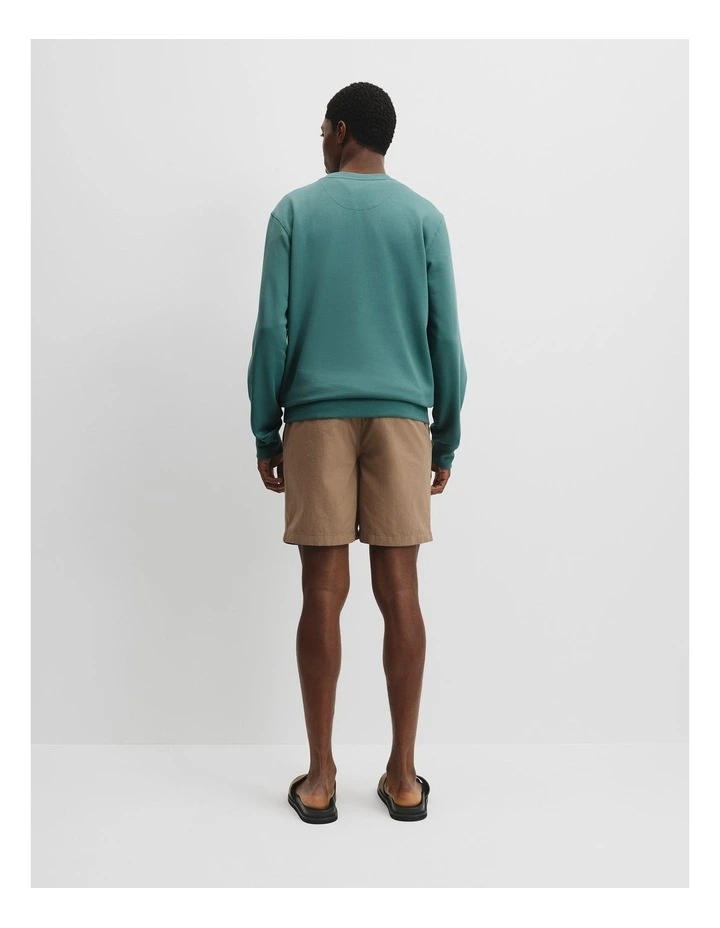 Australian Cotton Modern Logo Sweat in Blue Gum image 2