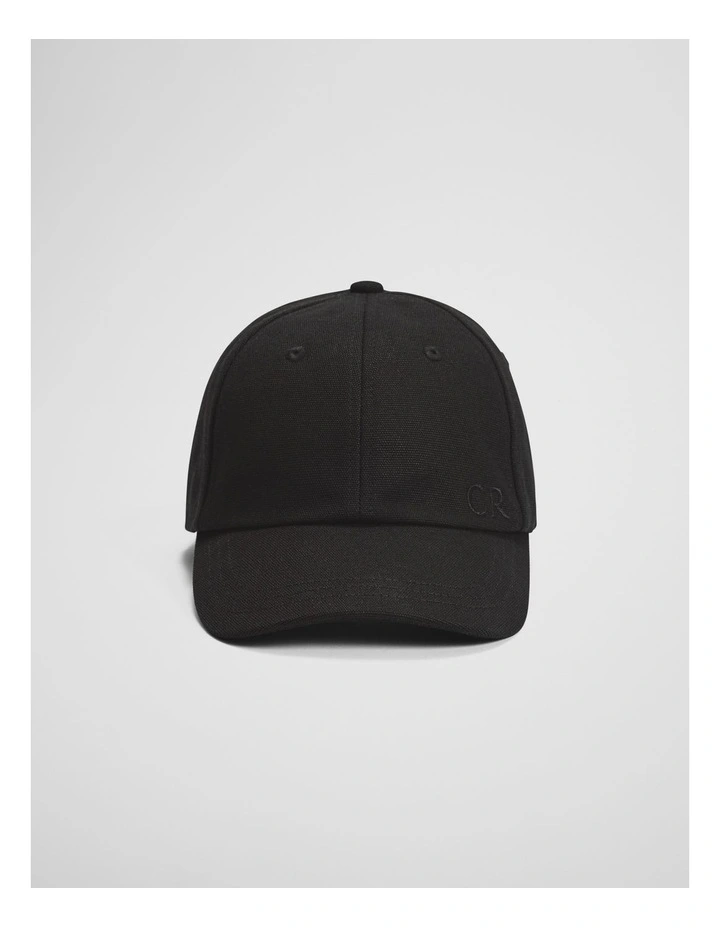 Australian Cotton CR Classic Logo Cap in Black image 1