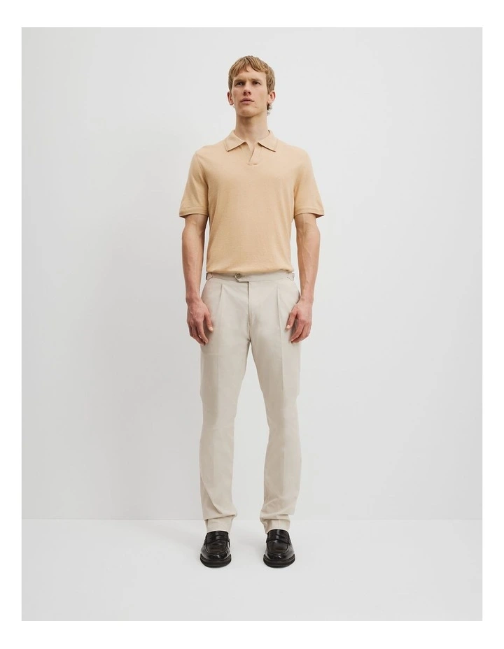 Cotton Twill Pant in Tan image 1