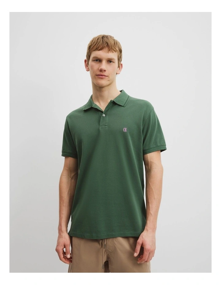 Australian Cotton Pique Polo in Emerald image 1