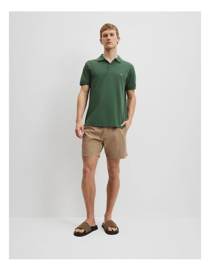 Australian Cotton Pique Polo in Emerald image 3