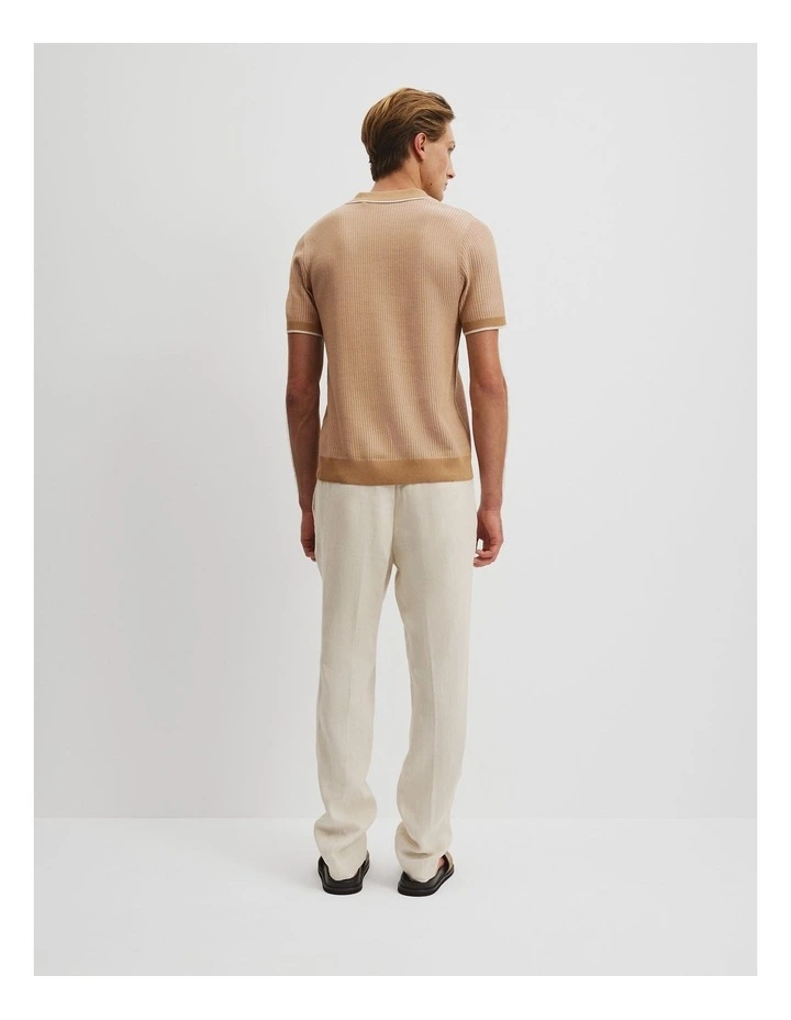 Cotton Silk Tipped Trophy Polo in Butterscotch image 4