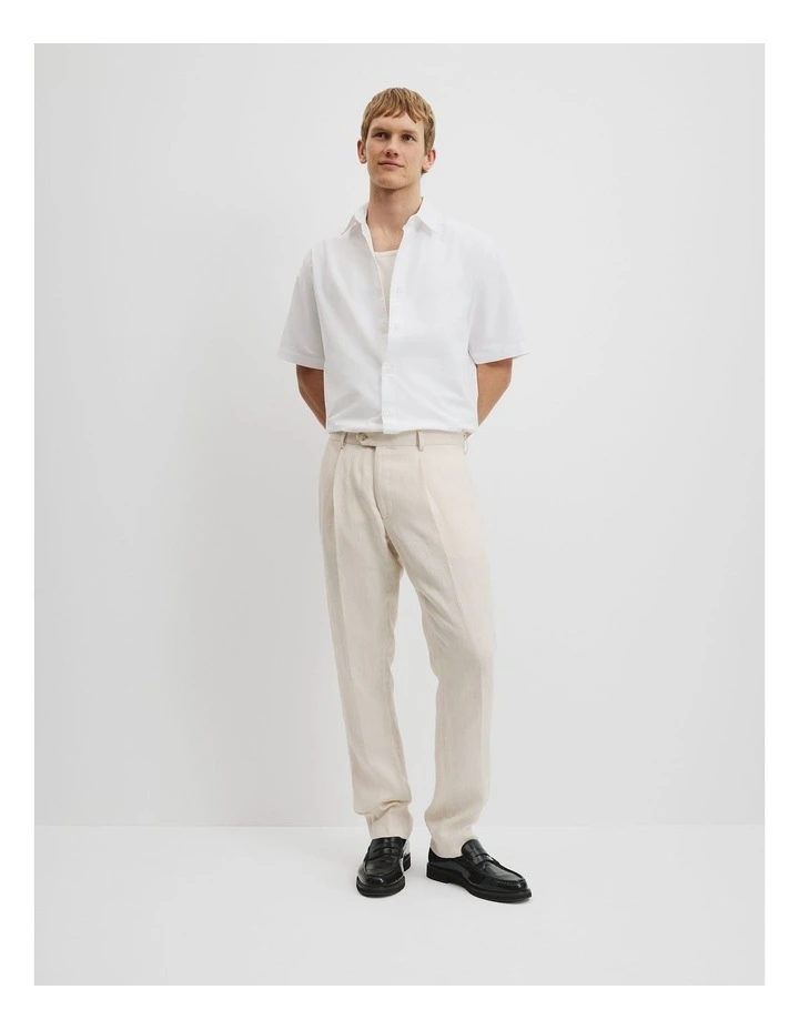 Linen Pant in Stone image 1