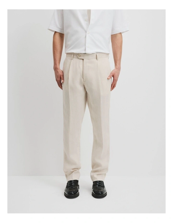 Linen Pant in Stone image 2