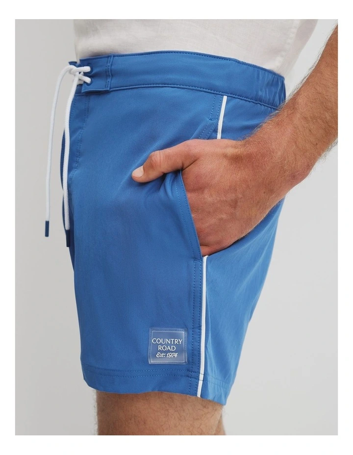 Blend CR Logo Swim Short in Marine Blue image 3