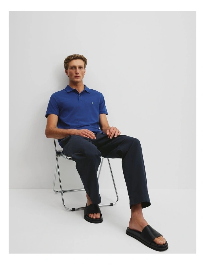 Australian Cotton Pique Polo in Ultra Marine image 1