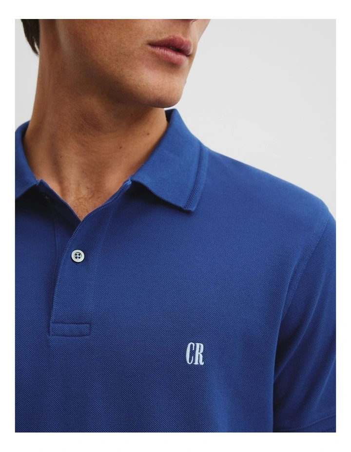 Australian Cotton Pique Polo in Ultra Marine image 2