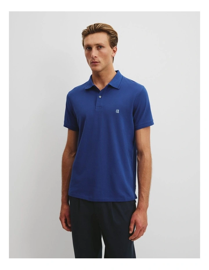 Australian Cotton Pique Polo in Ultra Marine image 3