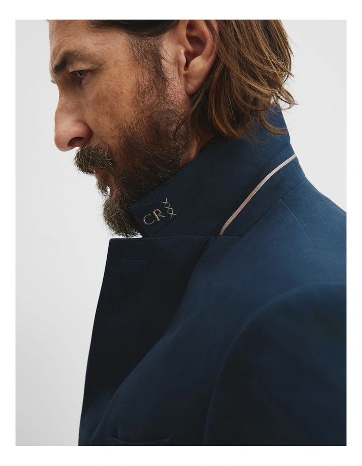 Regular Fit Cotton Jacket in Ink image 2