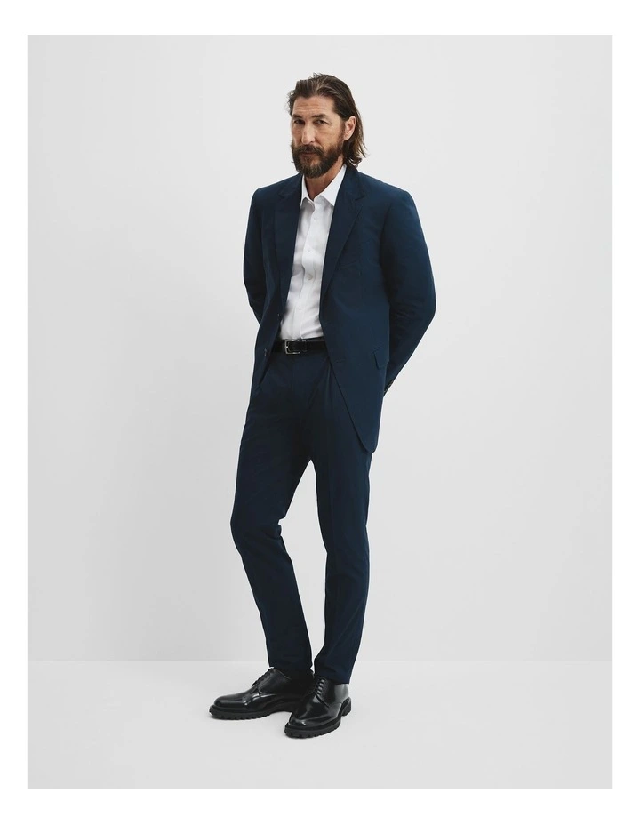 Regular Fit Cotton Jacket in Ink image 3