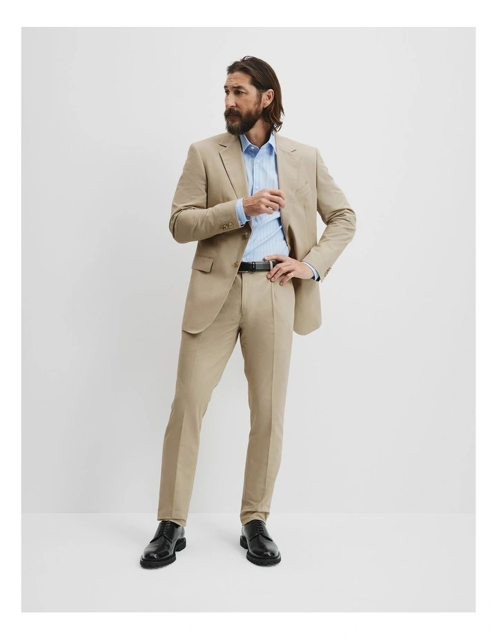 Regular Fit Textured Stripe Travel Shirt in Pale Blue image 3