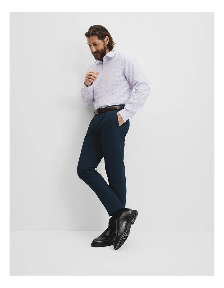 Regular Fit Check Travel Shirt in Heather image 2