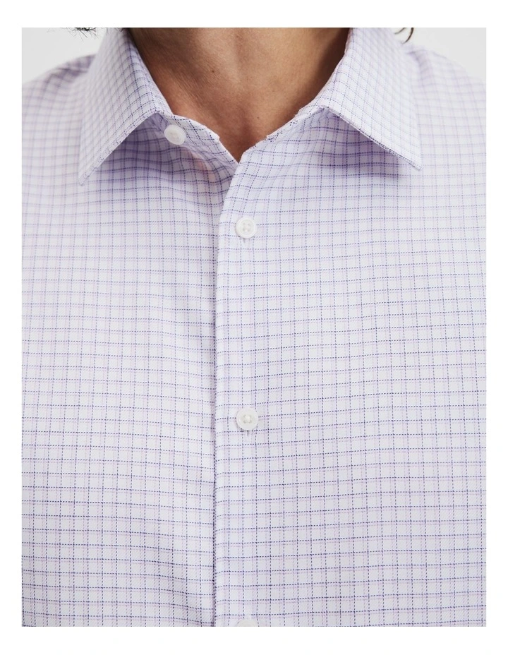 Regular Fit Check Travel Shirt in Heather image 3