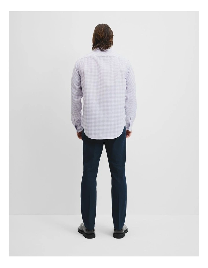Regular Fit Check Travel Shirt in Heather image 4