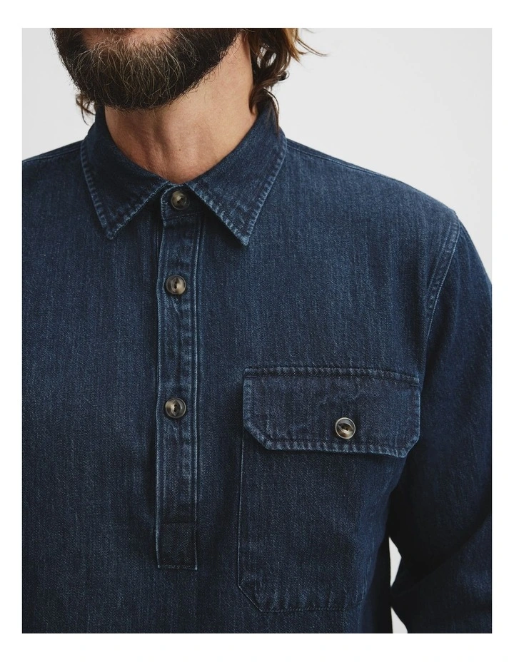 Regular Fit Shirt in Indigo image 3