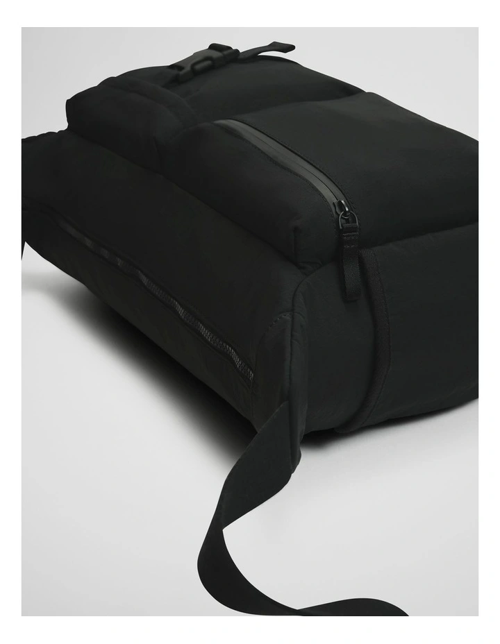 Nylon Sling Bag in Black image 3