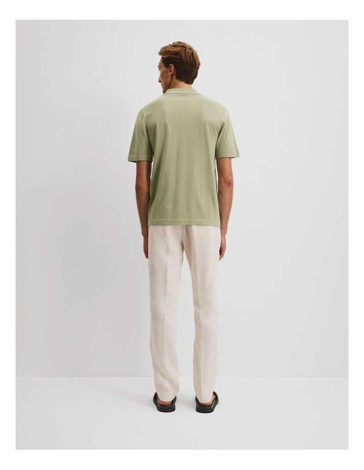 Cotton Silk Cotton Block Shirt in Pistachio image 4
