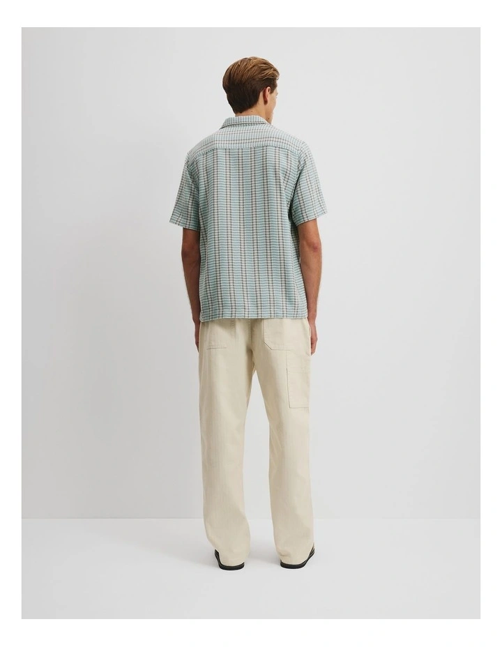 Short Sleeve Textured Shirt in Sage image 4