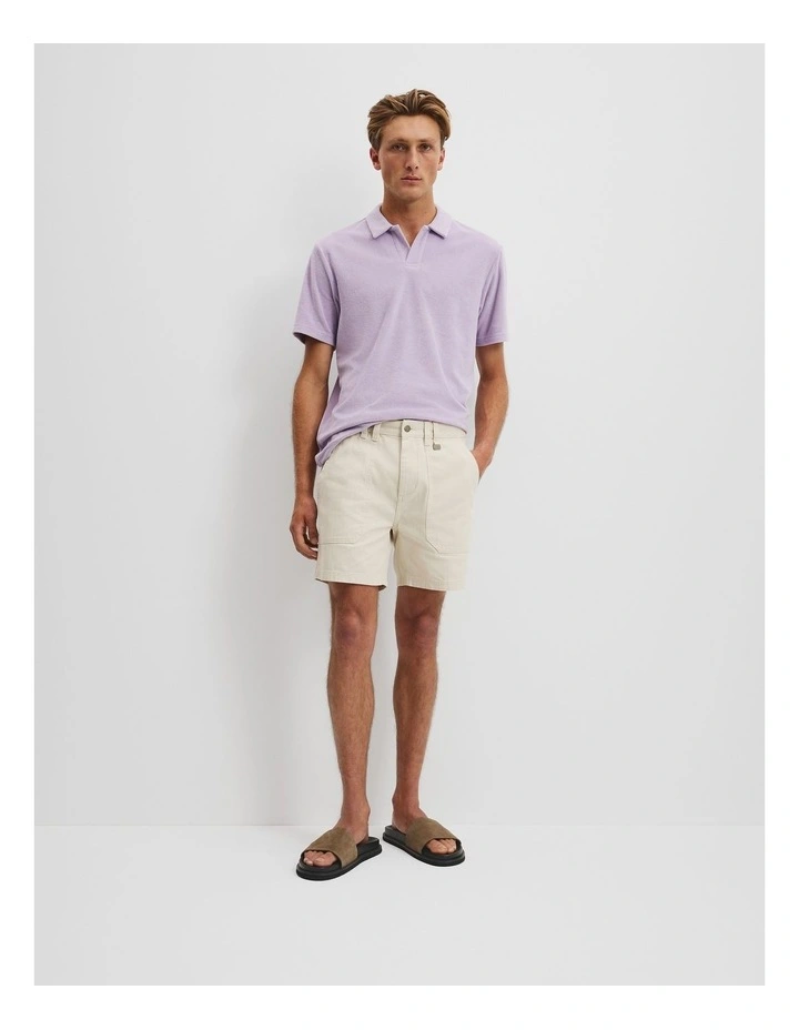 Utility Short in Ecru image 1