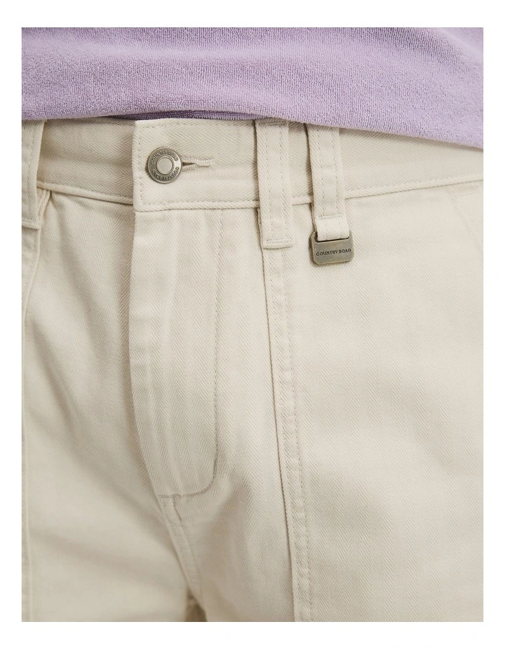 Utility Short in Ecru image 3
