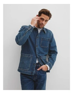 Denim Overshirt in Dark Indigo
