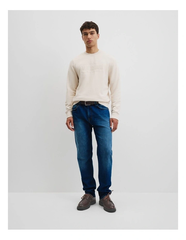 Australian Cotton Heritage Sweat in Ecru image 2