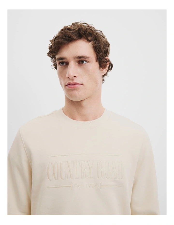 Verified Australian Cotton Heritage Sweat in Ecru image 2