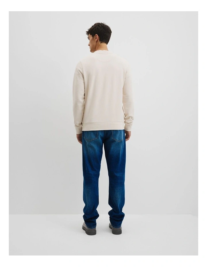 Australian Cotton Heritage Sweat in Ecru image 4