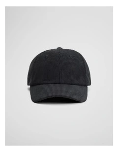 Corduroy Cap in Charcoal
