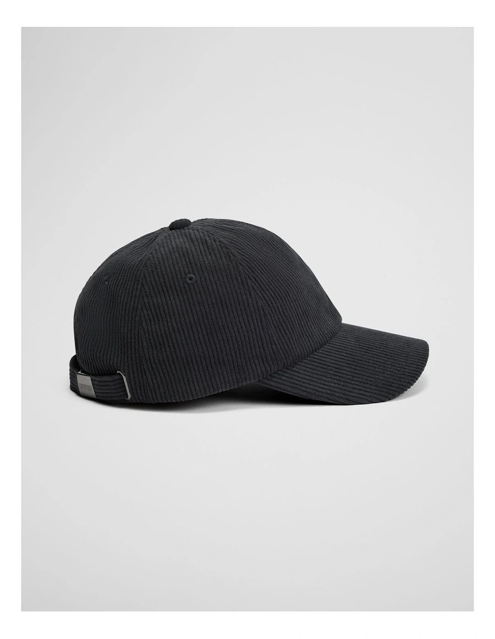 Corduroy Cap in Charcoal image 3